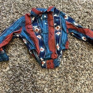 Baby boy pearl snap western shirt